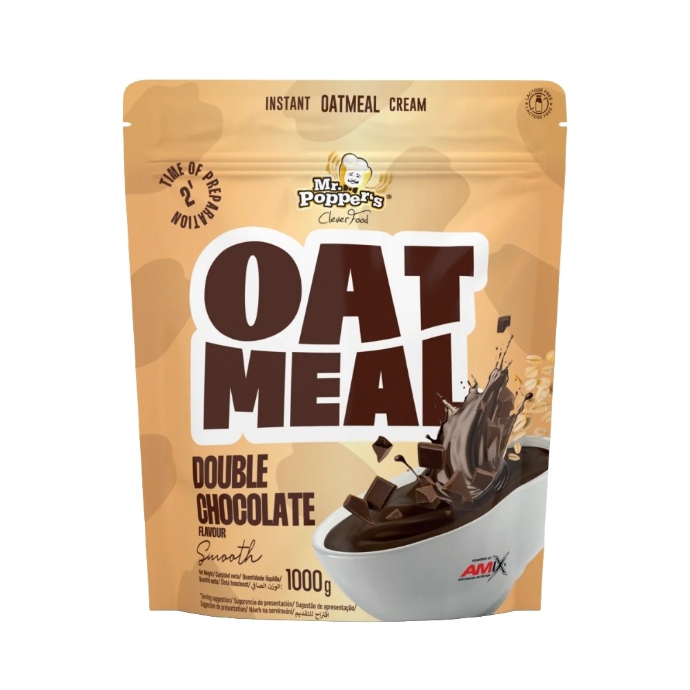 AMIX MR.POPPER OATMEAL AVENA 1KG DOBLE CHOCO