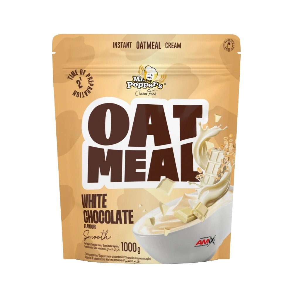 AMIX MR.POPPER OATMEAL AVENA 1KG CHOCOLATE BLANCO