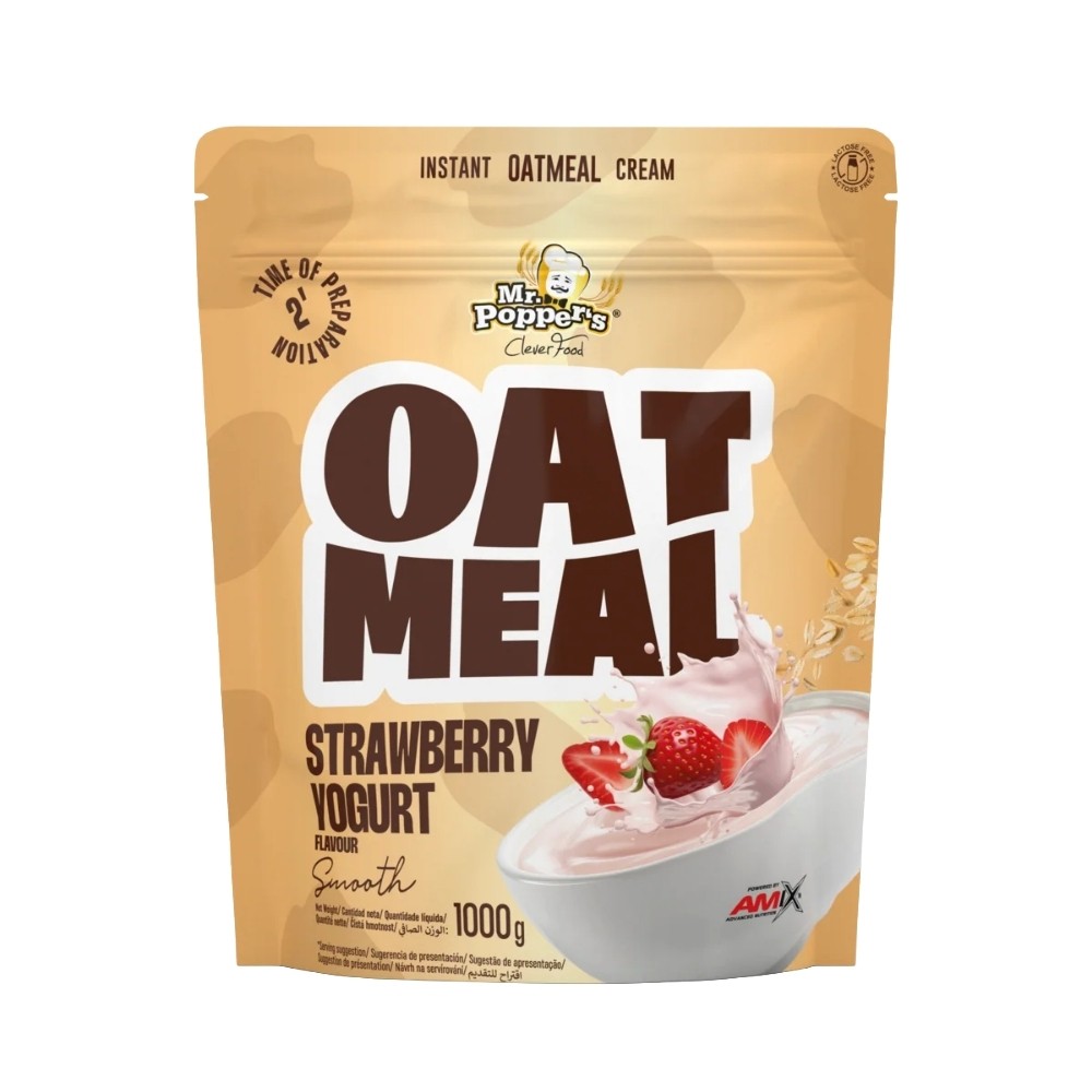 AMIX MR.POPPER OATMEAL AVENA 1KG FRESA YOGURT