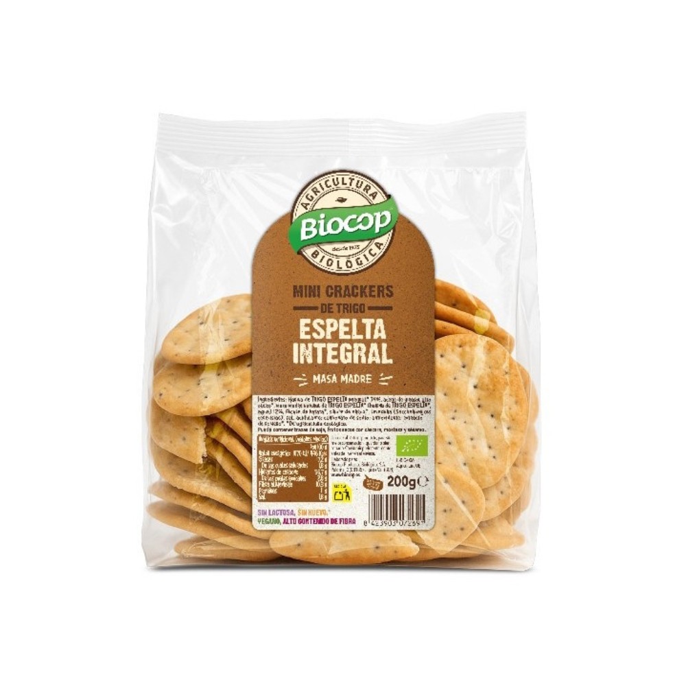 BIOCOP MINI CRACKERS T.ESPELTA INT.M.MADRE 200G