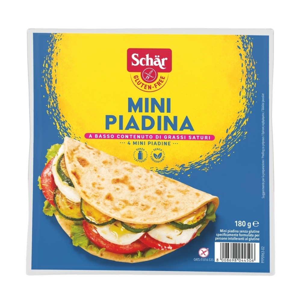 SCHAR MINI PIADINA S/GLUTEN 180GR