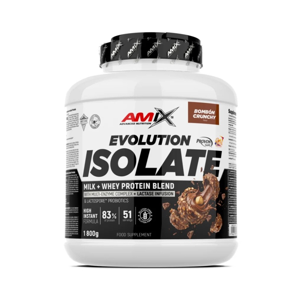 AMIX EVOLUTION ISOLATE PROTEIN 1.8KG BOMBON CRUJIE
