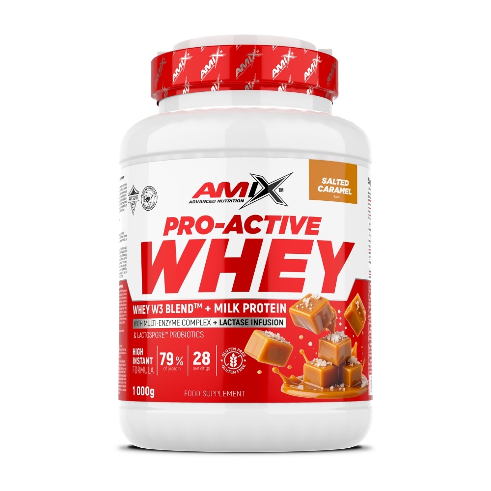 AMIX PRO-ACTIVE WHEY PROTEIN 1KG CARAMELO SALADO