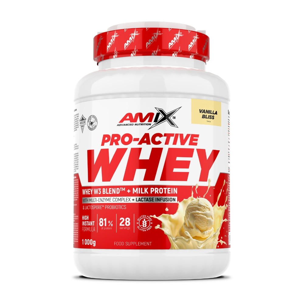 AMIX PRO-ACTIVE WHEY PROTEIN 1KG VAINILLA