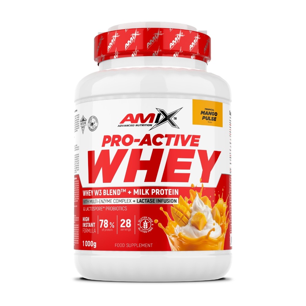 AMIX PRO-ACTIVE WHEY PROTEIN 1KG MANGO