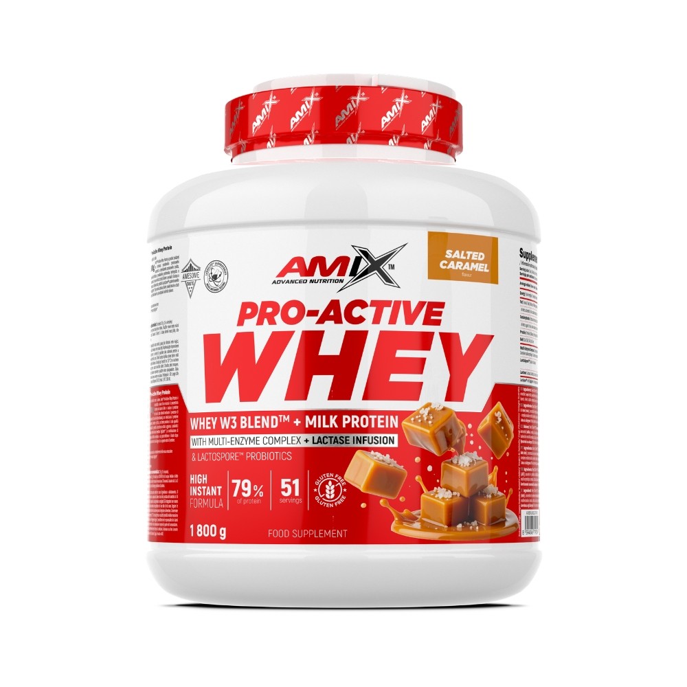AMIX PRO-ACTIVE WHEY PROTEIN 1.8KG CARAMELO SALADO