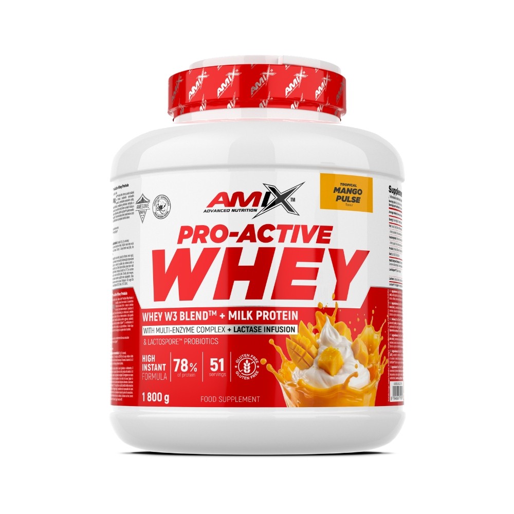 AMIX PRO-ACTIVE WHEY PROTEIN 1.8KG MANGO