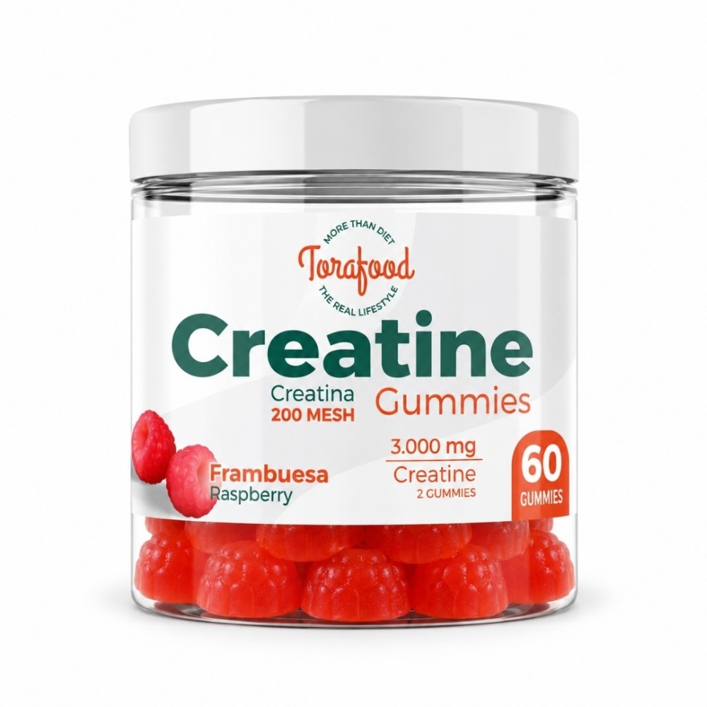TORAFOOD GUMMIES CREATINE 60GOMINOLAS FRAMBUESA