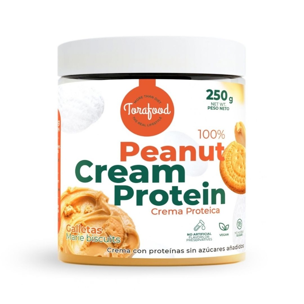 TORAFOOD CREMA CACAHUETE TOSTADO 250G GALLETA
