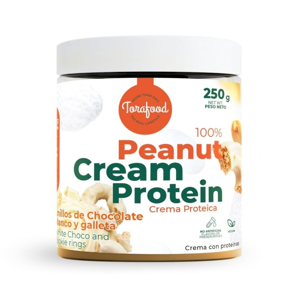 TORAFOOD CREMA CACAHUETE TOSTADO 250G CHIP ANILLO