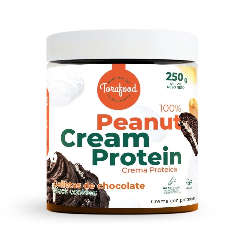 TORAFOOD CREMA CACAHUETE TOSTADO 250G CHIP BLACK C