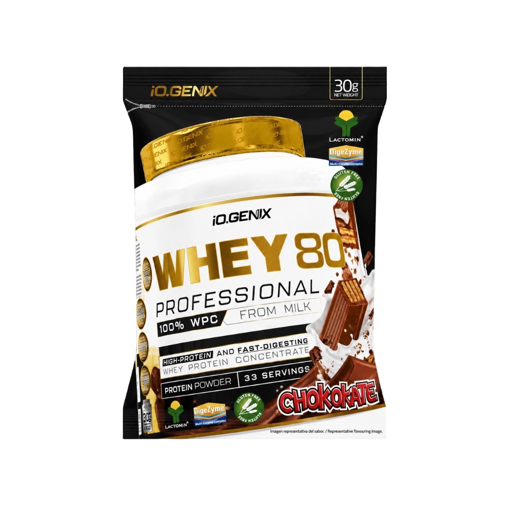 IOGENIX UNIDOSIS WHEY 80 PROTEIN 30G CHOCOKRACK