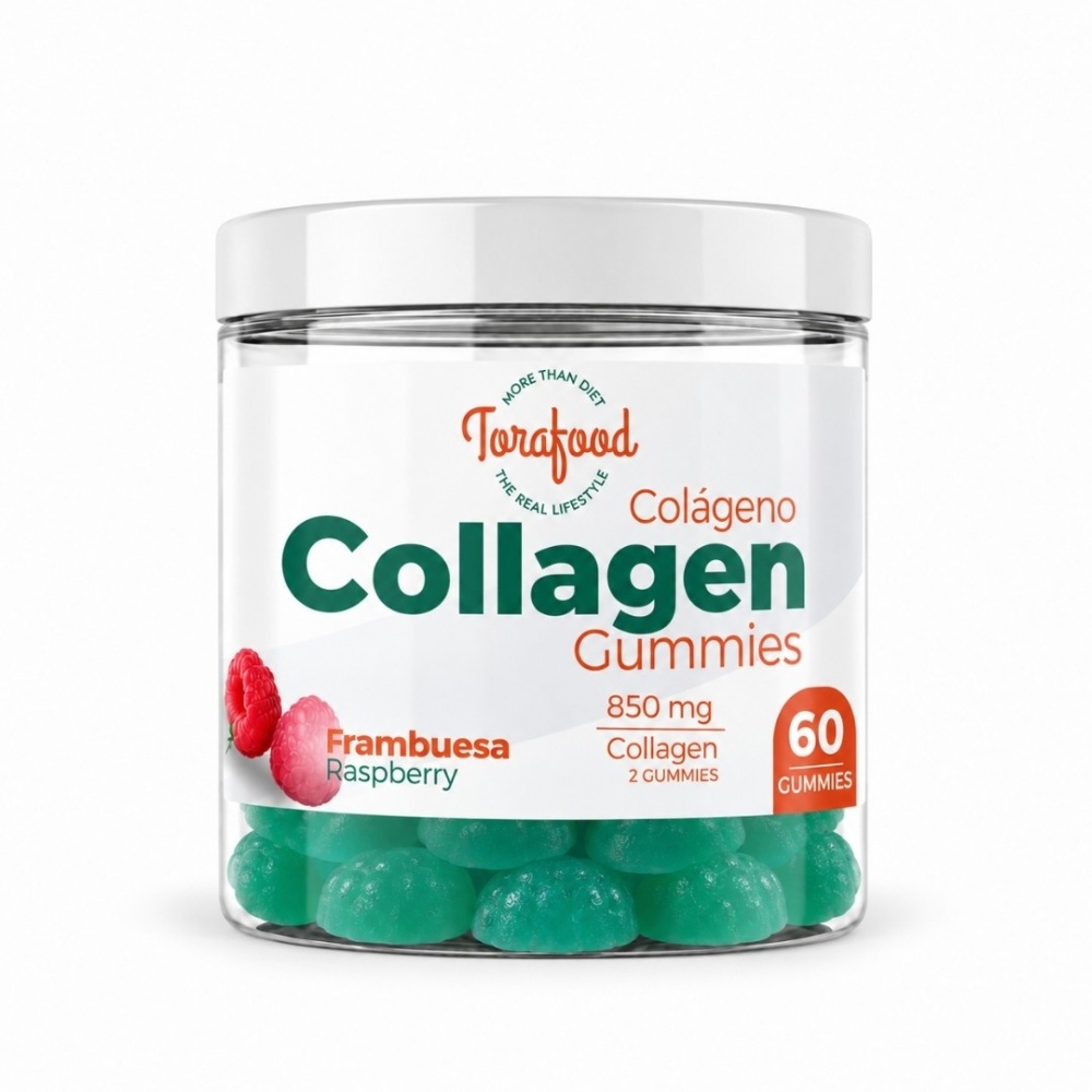 TORAFOOD GUMMIES COLLAGEN 60GOMINOLAS FRAMBUESA