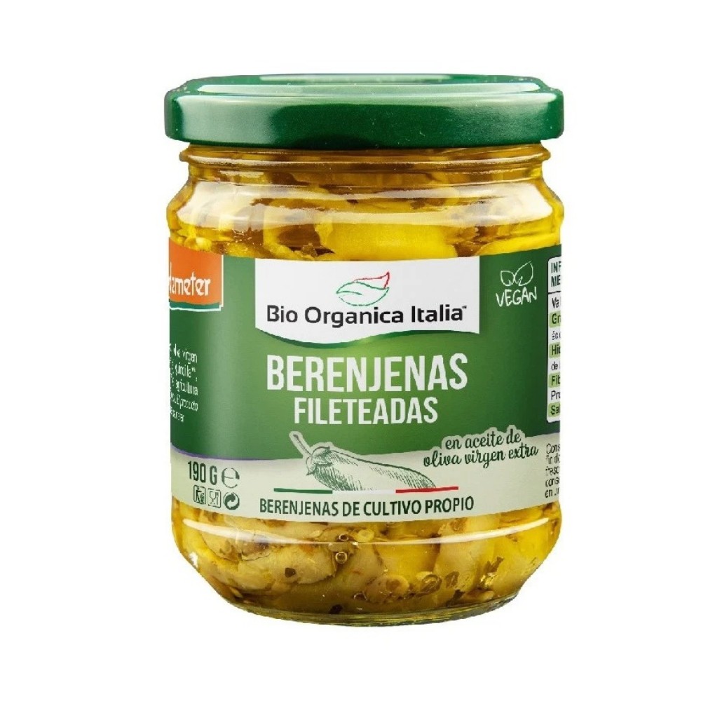 BIO ORGANICA ITALIA BERENJENA FILETEADA 190G