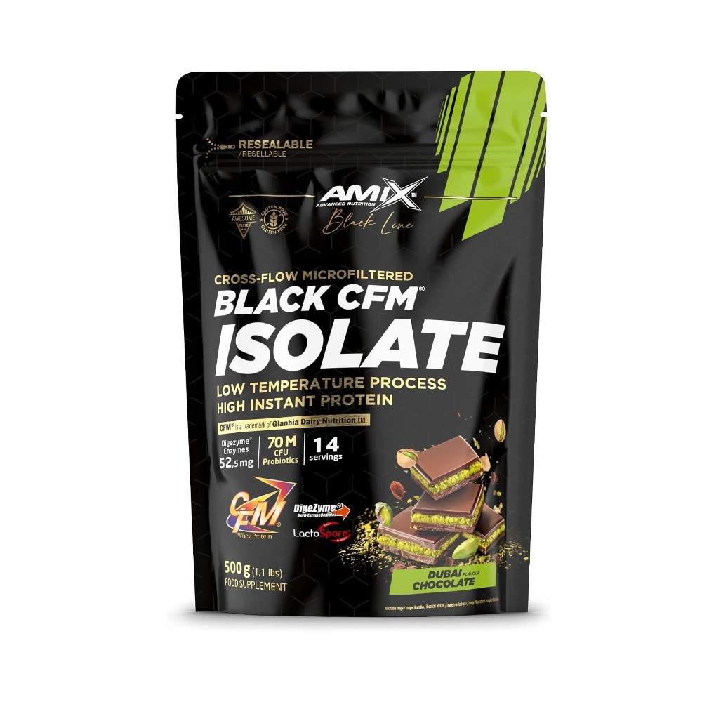 AMIX BLACK CFM ISOLATE 500G CHOCOLATE DUBAI