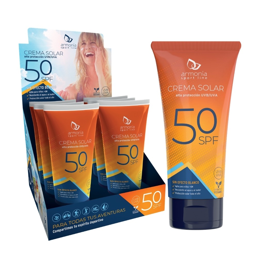 ARMONIA EXPOSITOR CREMA SOLAR 6UDS 150ML