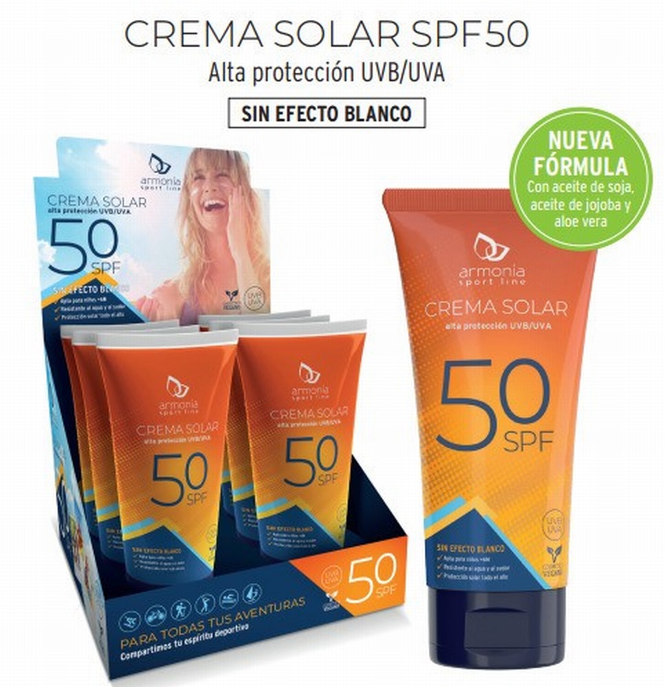 ARMONIA EXPOSITOR CREMA SOLAR 6UDS 150ML