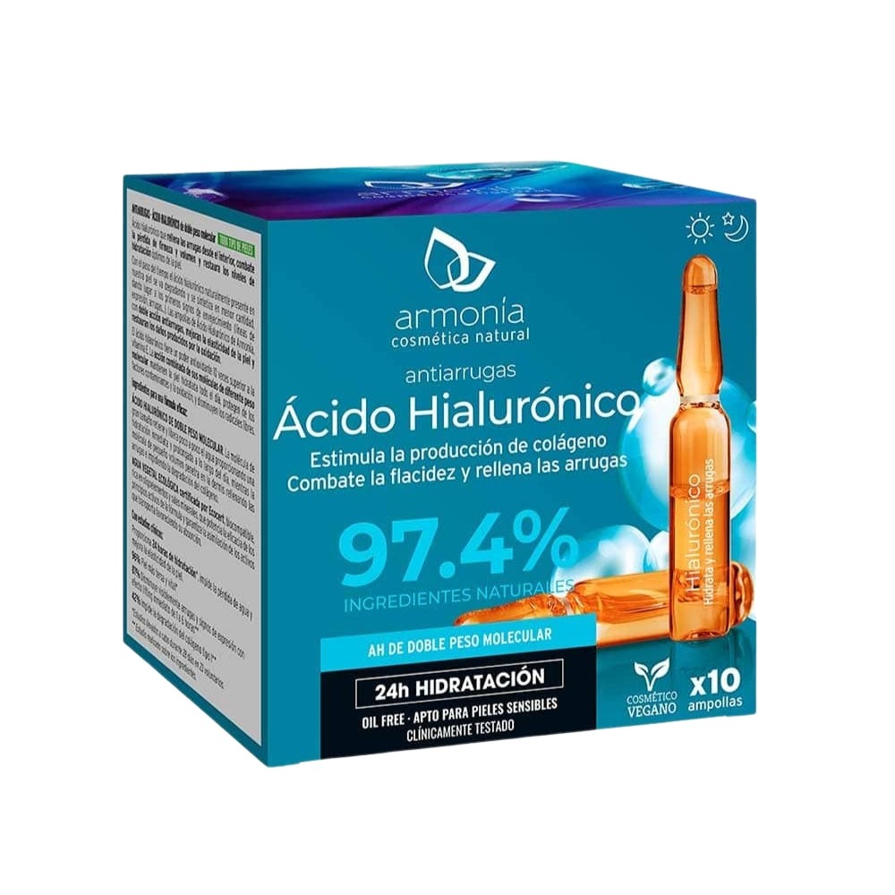 ARMONIA AMPOLLAS FACIALES AC.HIALURONICO PACK 10ud
