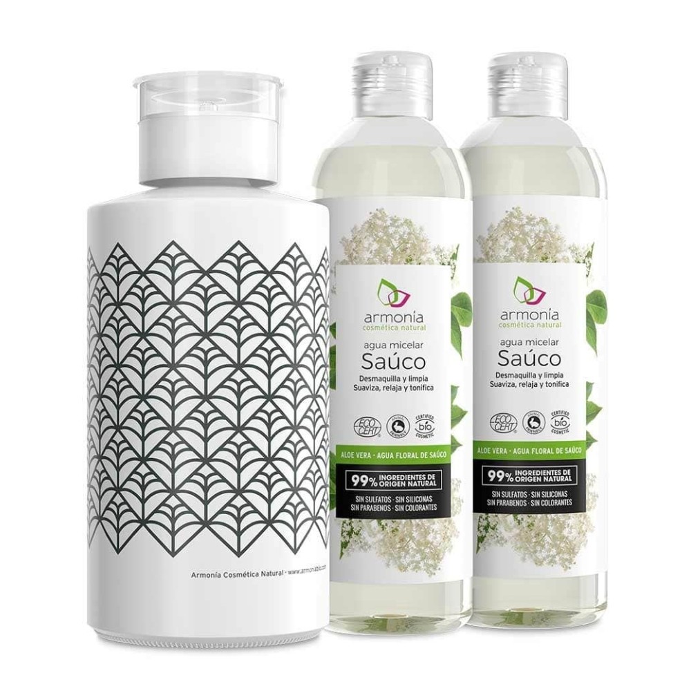 ARMONIA PACK 2 MICELAR BIO + BOTELLA VIDRIO