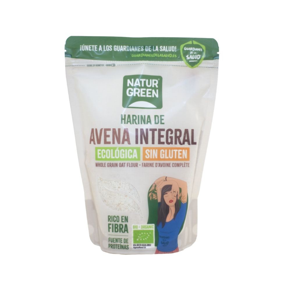 NATURGREEN HARINA AVENA INTEGRAL S/GLUTEN  Bio 500