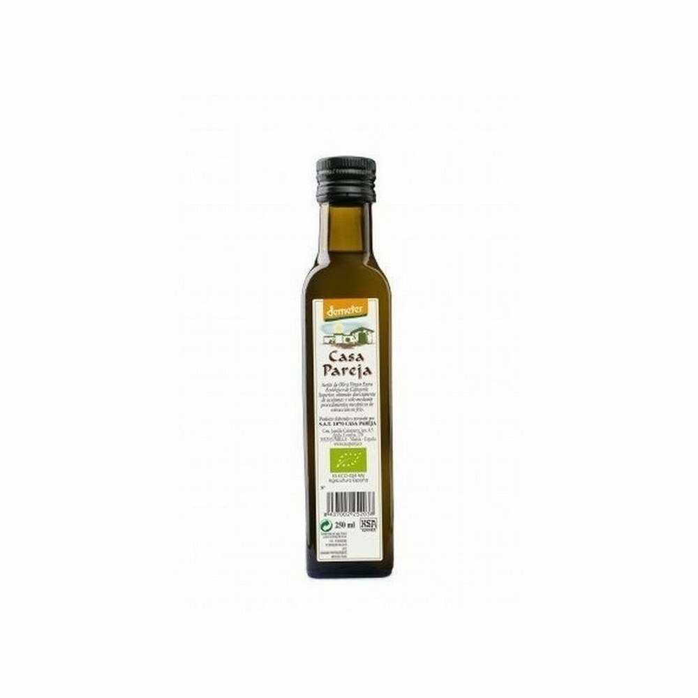 C.PAREJA ACEITE OLIVA V.E. DEMETER BOTELLA 250ML