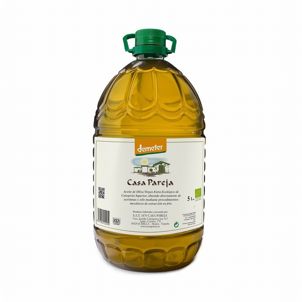 C.PAREJA ACEITE OLIVA V.E. DEMETER GARRAFA 5L