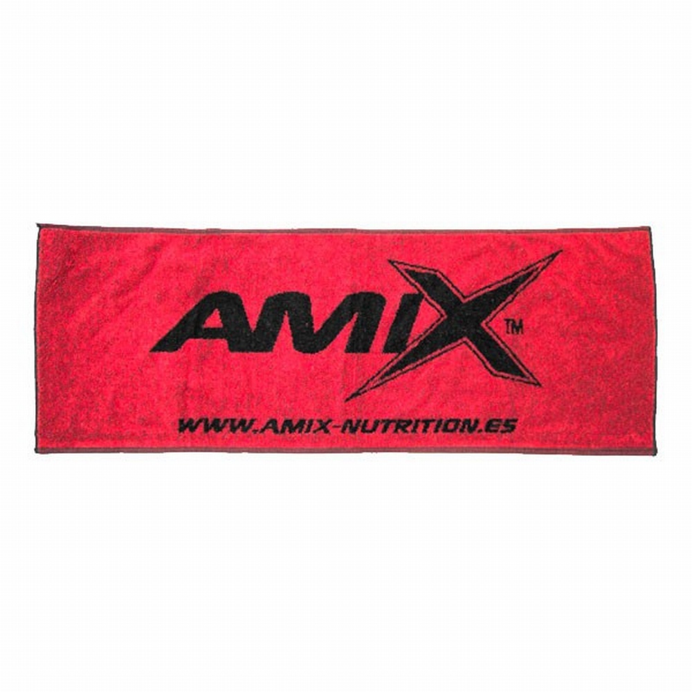 AMIX TOALLA COLOR NEGRO ROJO