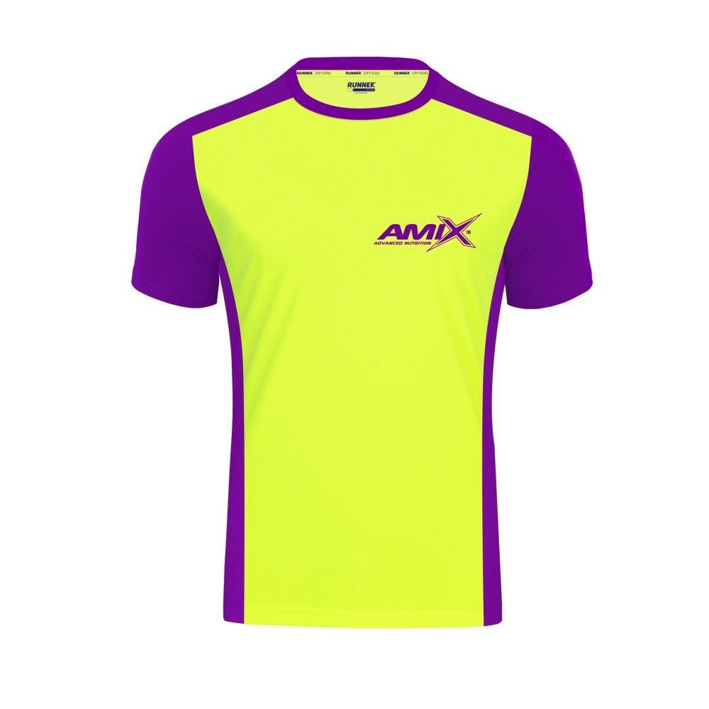 AMIX CAMISETA RUNFIT SCORE AMARILLO MORADO (S)