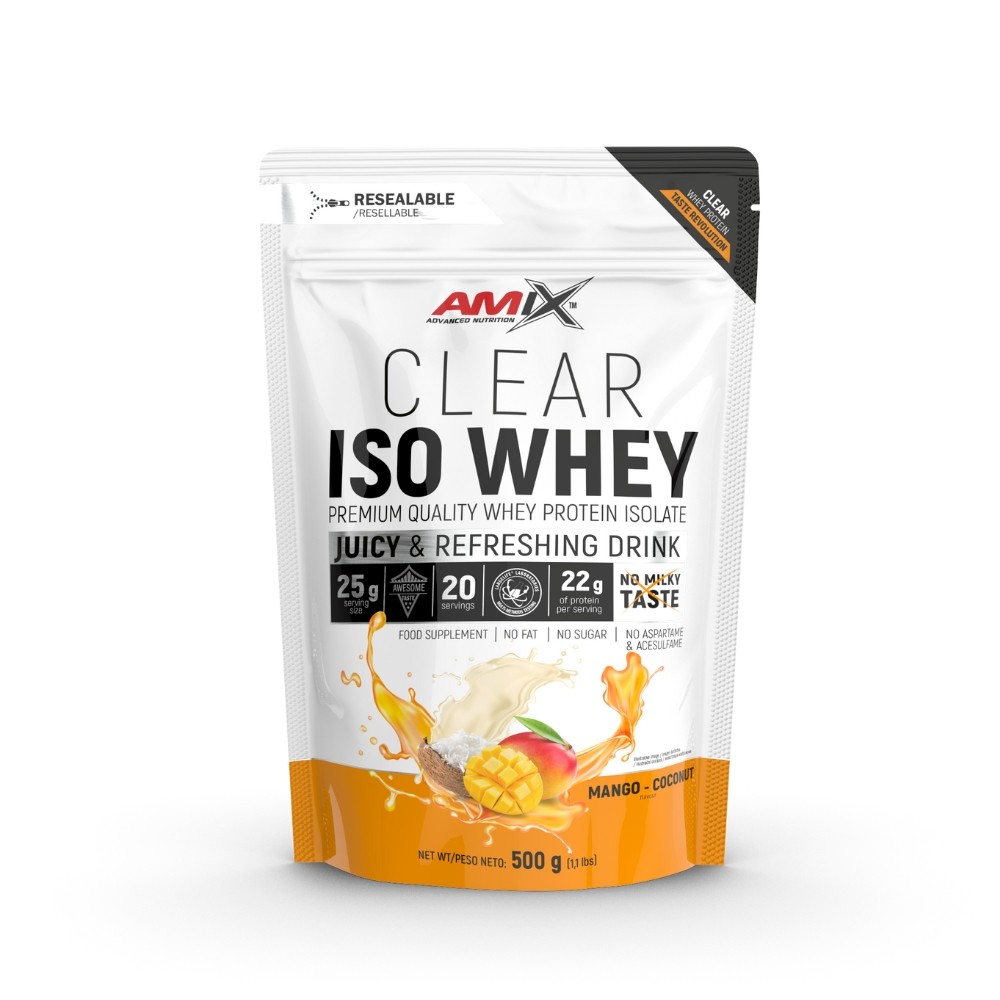 AMIX CLEAR ISO WHEY SACO 500GR MANGO COCO