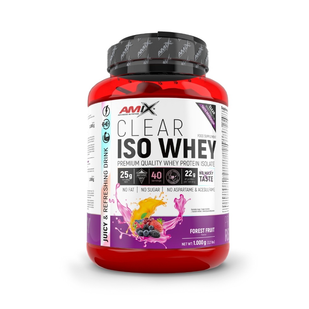 AMIX CLEAR ISO WHEY 1KG FRUTAS BOSQUE