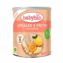 BABYBIO PAPILLA CEREALES 3 FRUTAS 220G