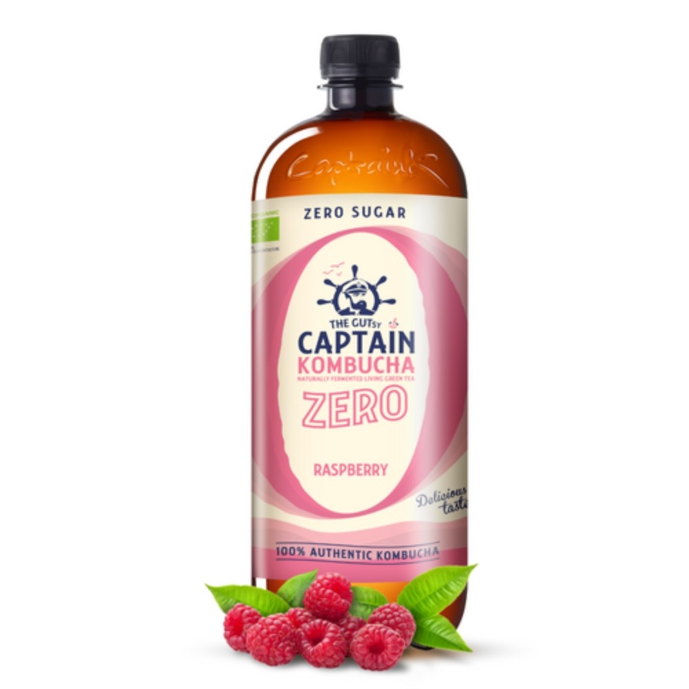 CAPTAIN KOMBUCHA ZERO BEBIDA 1L FRAMBUESA