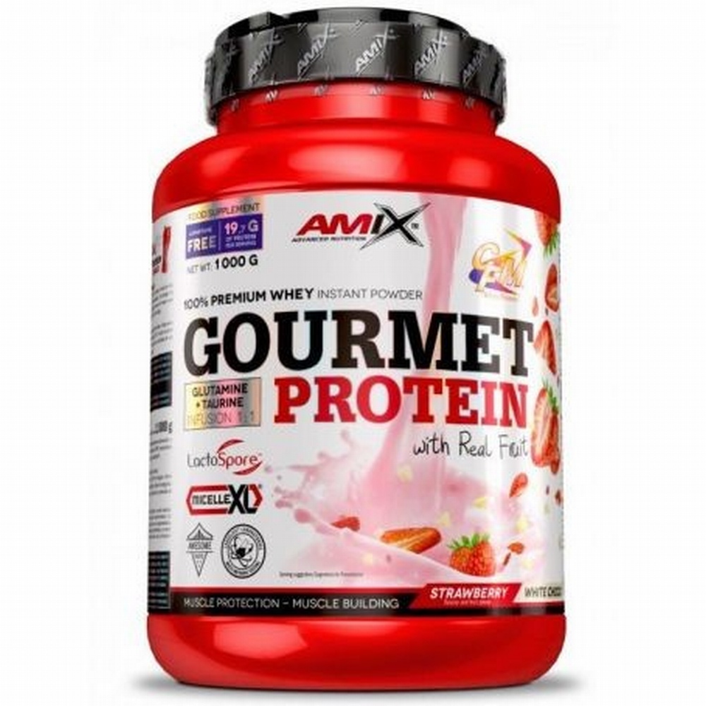 AMIX GOURMET PROTEIN 1KG FRESA-CHOCO BLANCO