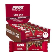 EVRST BARRITA FRUTOS SECOS 12*55GR CHOCO & CRANBER