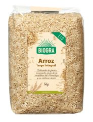 BIOGRA ARROZ LARGO INTEGRAL BIO. 1KG.