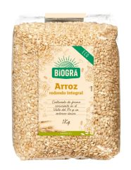 BIOGRA ARROZ REDONDO INTEGRAL BIO. 1KG.