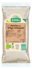 BIOGRA HARINA DE TRIGO INTEGRAL BIO. 500GR.