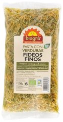 BIOGRA FIDEO FINO C/VERDURAS BIO. 250GR.