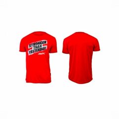 AMIX CAMISETA HOMBRE STRONGER COLOR ROJO (M)