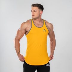 AGONGYM CAMISETA AESTHETIC STRINGER YELLOW/BLA T-S