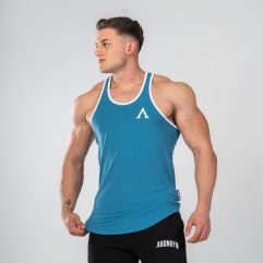 AGONGYM CAMISETA AESTHETIC STRINGER FADED BLUE T-S