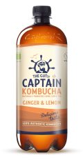 CAPTAIN KOMBUCHA BEBIDA 1L JENGIBRE LIMON BIO