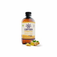 CAPTAIN KOMBUCHA BEBIDA 400ML JENGIBRE LIMON BIO