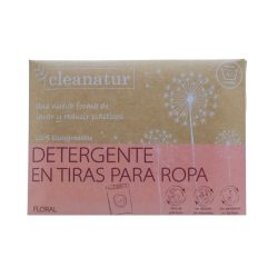 CLEANATUR DETERGENTE EN TIRAS FLORAL 40 LAVADOS