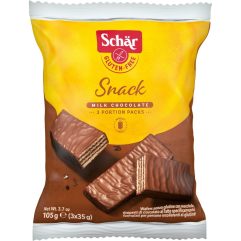 SCHAR SNACK BARQUILLO CHOCO 3UND. 105GR.