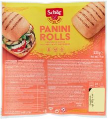 SCHAR PANINI ROLLS S/GLUTEN (3X75GR.) 225GR.