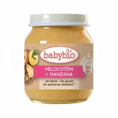 BABYBIO POTITO MELOCOTON MANZANA 130GR.