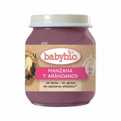 BABYBIO POTITO MANZANA ARANDANOS 130GR.