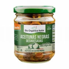 BIO ORGANICA ITALIA ACEITUNA NEGRA DESHUESADA 190G