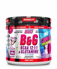 BIG B&G®-BCAAS CON GLUTAMINA 12:1:1 400G CANDY EXP